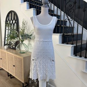 CHANEL White Mini Dress
